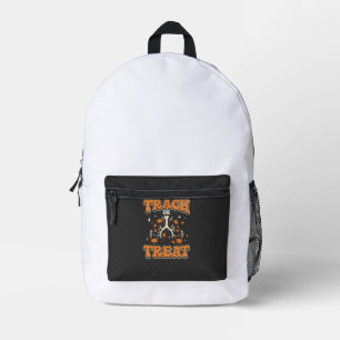 Mochila Impresa Trach o Tratar Diseño Respiratorio de Halloween