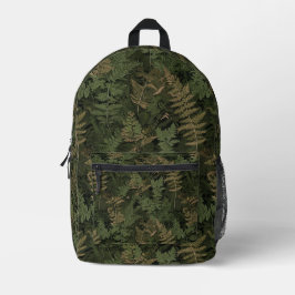 Mochila Impresa Traje de Camuflaje de Helecho