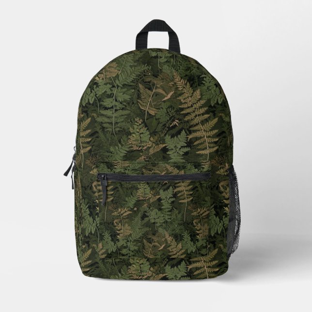 Mochila Impresa Traje de Camuflaje de Helecho (Anverso)
