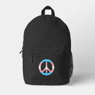 Mochila Impresa Transgender flag peace sign