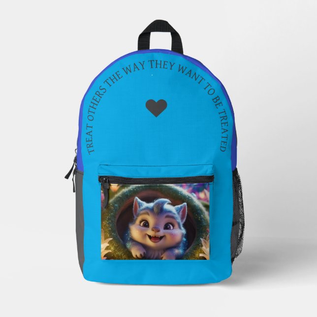 Mochila Impresa Tratar A Otros... (Anverso)