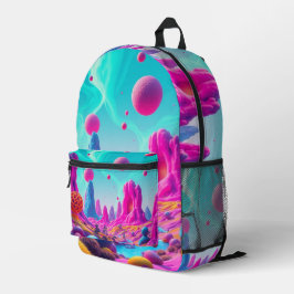 Mochila Impresa  Traumplanet der Farben – Jenseits der Realität