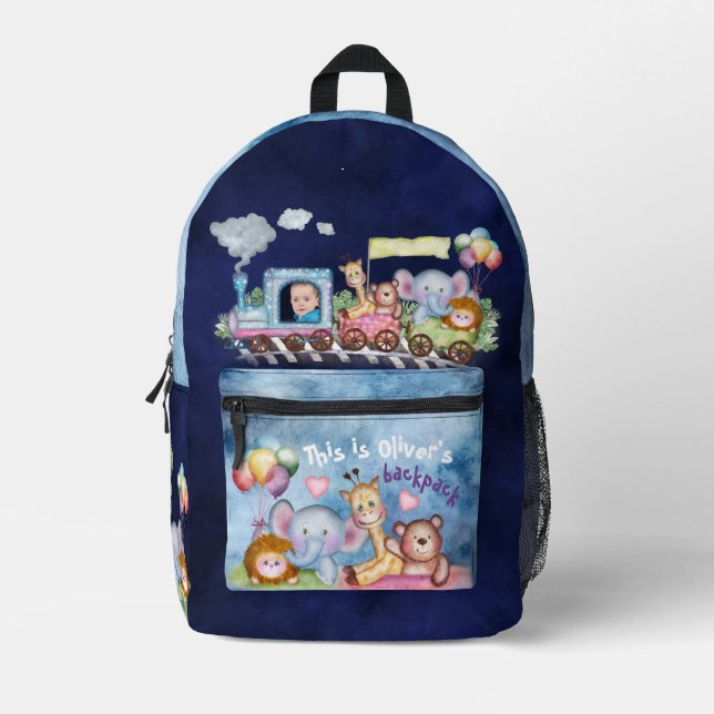 Mochila Impresa Tren Choo Choo (Anverso)