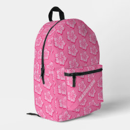 Mochila Impresa Trendy Preppy Tropical Floral
