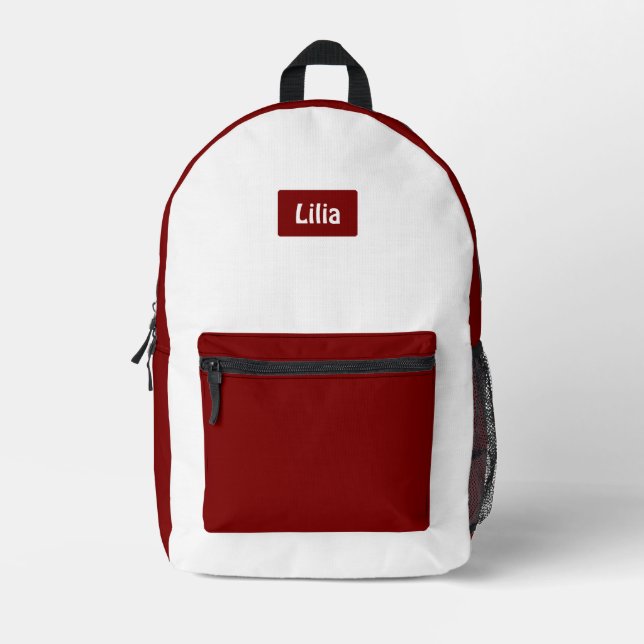 Mochila Impresa Trendy Two-Tone School Style with Personalization (Anverso)