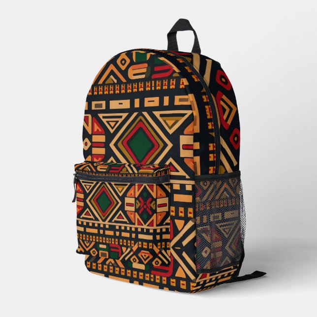 Mochila Impresa Tribal Africano (Esquina derecha trasera )