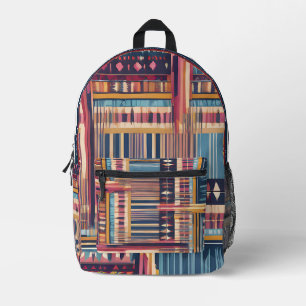 Mochila Impresa Tributo de resumen nativo americano 07