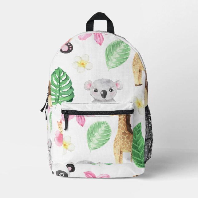 Mochila Impresa Tropica Animal (Anverso)