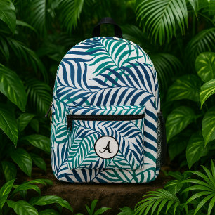Mochila Impresa Tropical Palm Leaves Seamless Pattern