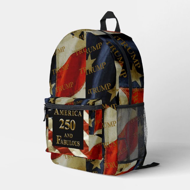 MOCHILA IMPRESA TRUMP (Esquina derecha trasera )