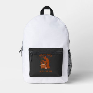 Mochila Impresa Tú Dices Bruja Halloween Caldero Mágico