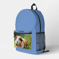 Tu Mascota Foto Perro Gato Cavy Personalizado Azul