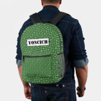 Tubos a cuadros verdes y amarillos de Kenneth Yonc