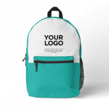 Turquesa | Logotipo y texto de negocios personaliz