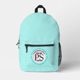 MOCHILA IMPRESA TURQUESA, PROMOCIONAL Y CORPORATIVA