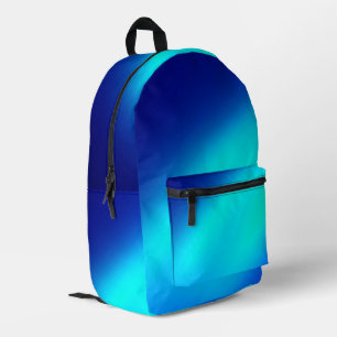 Mochila Impresa Turquoise Nave sombrío luz de luna doble banda