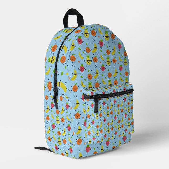 Mochila Impresa Tutti Fruitti Birthday Pattern Cute Fruits Baby (Esquina izquierda trasera)