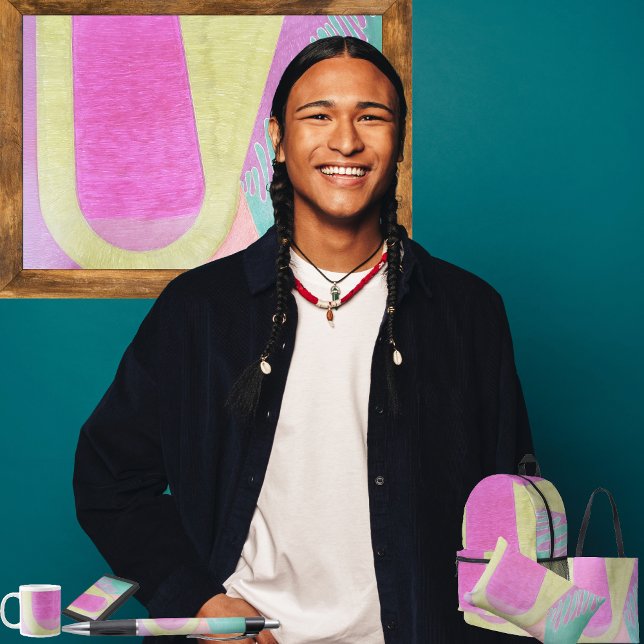 MOCHILA IMPRESA "U"  (
 Get the full “U” collection at: https://bit.ly/SmartArtIIZazzle. )