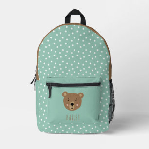 Mochila Impresa Un bebé lindo con niños azules modernos