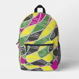 Mochila Impresa Un diseño clásico elegante de múltiples colores im