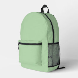 Mochila Impresa Un fondo verde pálido suave llena la imagen