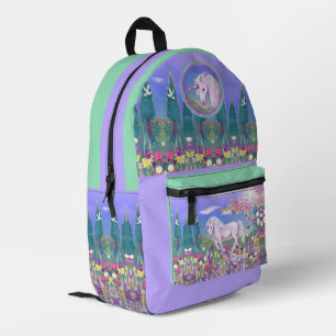 Mochila Impresa Un paraíso morado