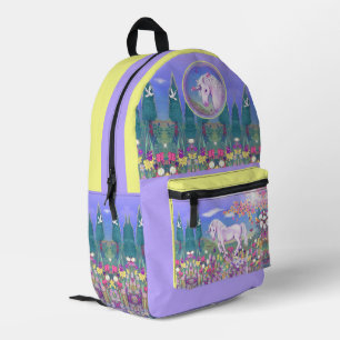 Mochila Impresa Un paraíso morado