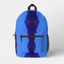 Mochila Impresa Un patrón de líneas azules oscuras y bebés