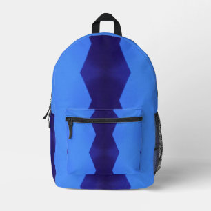 Mochila Impresa Un patrón de líneas azules oscuras y bebés
