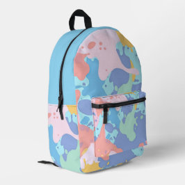 Mochila Impresa Un patrón desordenado de manchas de pintura