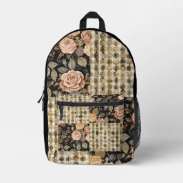 Mochila Impresa Una encantadora mezcla de flores y diseño de motiv