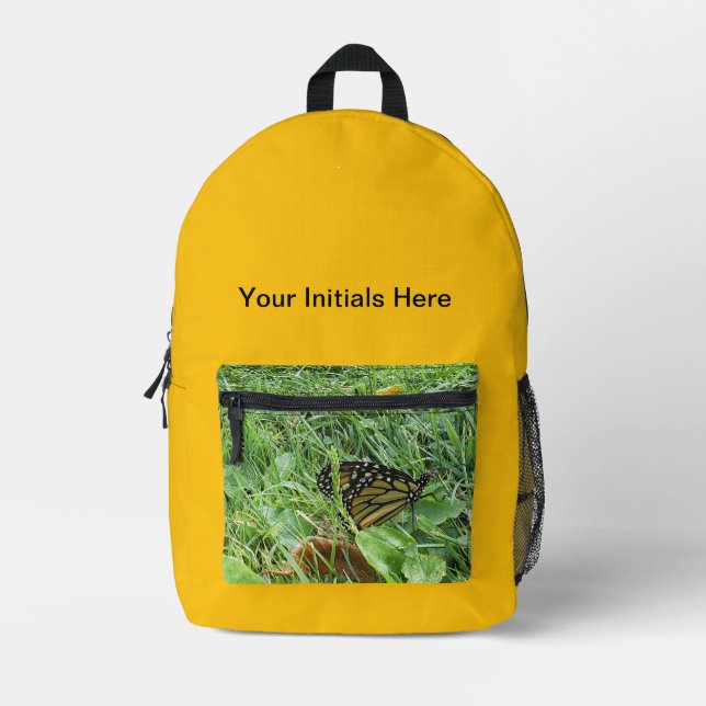 Mochila Impresa Una mariposa monarca (Anverso)
