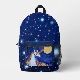 Mochila Impresa Unicornio "Arte de niños"