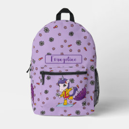 Mochila Impresa Unicornio floral pura pura simple y personalizada