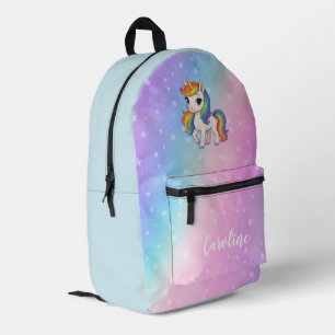 Mochila Impresa unicornio mágico colorido