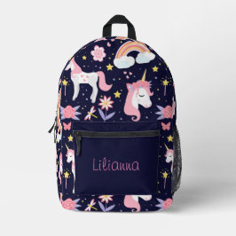 Mochila Impresa Unicornios y arrecifes