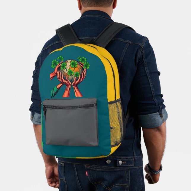 Mochila Impresa Unidos en verde - Globe Shamrock Motion (Insitu (Modelo))