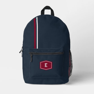 Mochila Impresa Universidad de rojo naval personalizada 