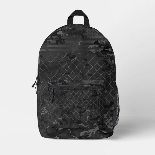 Mochila Impresa Urban Camouflage Dark and Gray (Anverso)