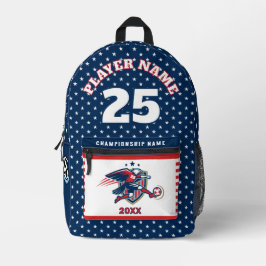 Mochila Impresa USA Soccer Eagle National Team Patriotic Action