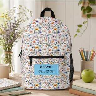 Mochila Impresa útiles escolares Back to School Maestros florales