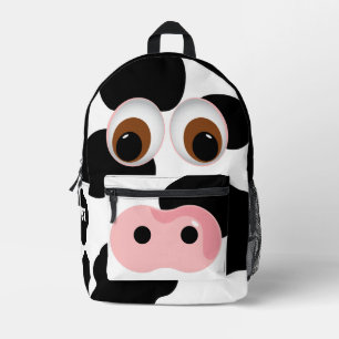 Mochila Impresa Vaca blanca y negra personalizada