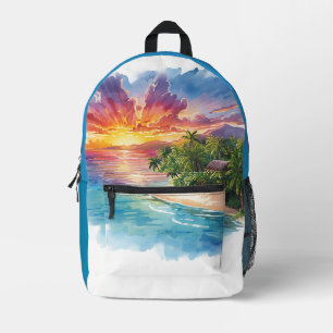 Mochila Impresa Vacaciones, Hola Verano, Hola Playa Impresa Mochil