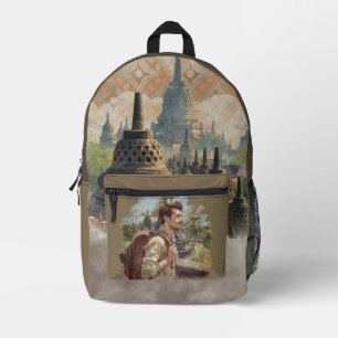 Mochila Impresa Vacaciones, templo de Borobudur, Java Indonesia, v