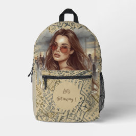 Mochila impresa Vacaciones, ¡Vámonos!