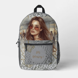 Mochila impresa Vacaciones, ¡Vámonos!