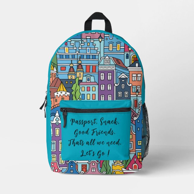 Mochila Impresa Vacaciones,¡Vamos! (Anverso)
