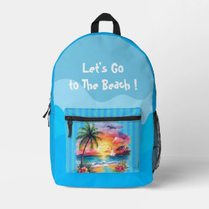 Mochila Impresa Vacaciones, Vamos a la Playa, Verano