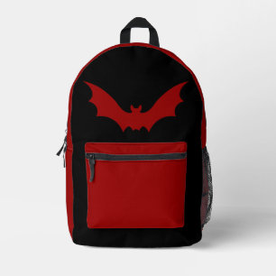 MOCHILA IMPRESA VAMPIRE BAT BACKPACK (ROJO NEGRO)