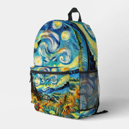 Mochila Impresa Van Gogh Print Cut Sew Bag - Artístico
